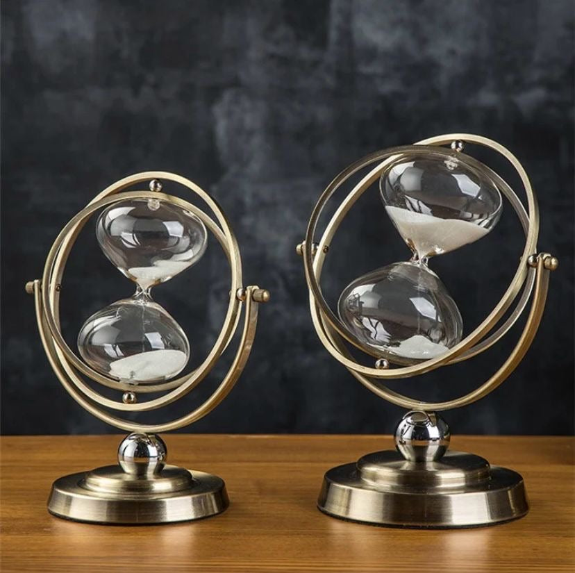 RELOJ ARENA GLOBO BRONCE ( 15 MIN)