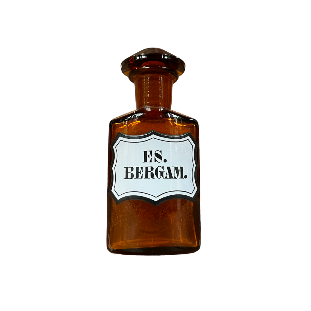 BOTELLA FARMACIA ANTIGUA " ES. BERGAM."