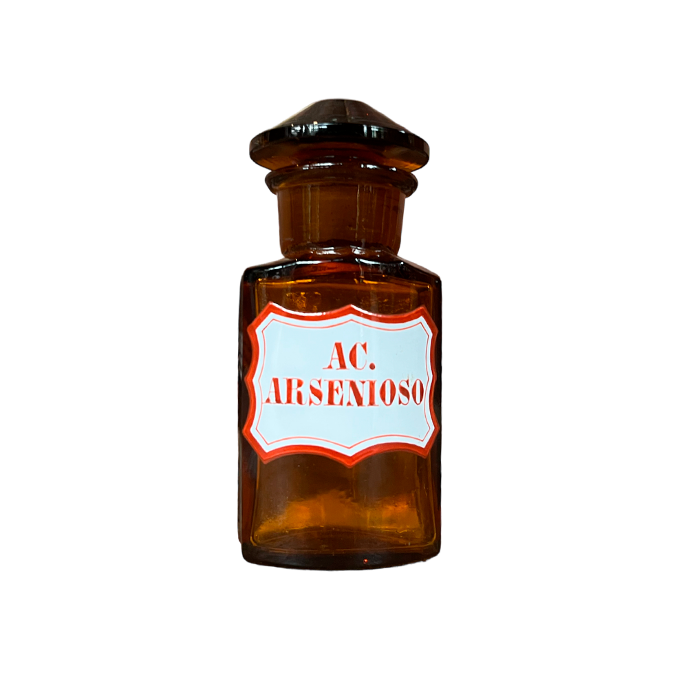 BOTELLA FARMACIA ANTIGUA "AC. ARSENICO"