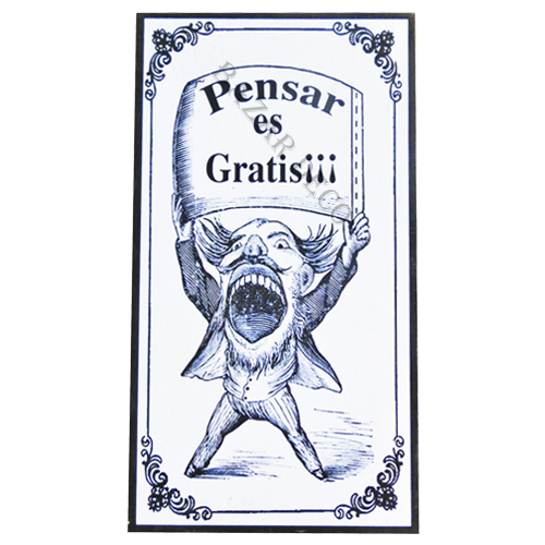 Afiche Pensar es gratis