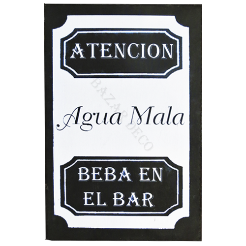 Afiche Atención agua mala