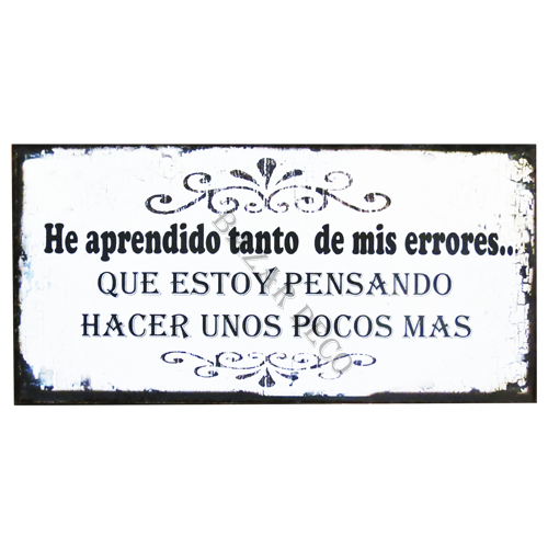 Afiche He aprendido tanto de mis errores