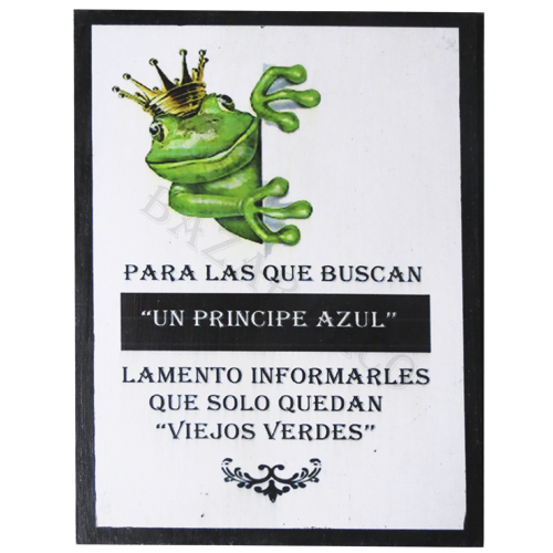 Afiche "Para las que buscan un príncipe azul..."
