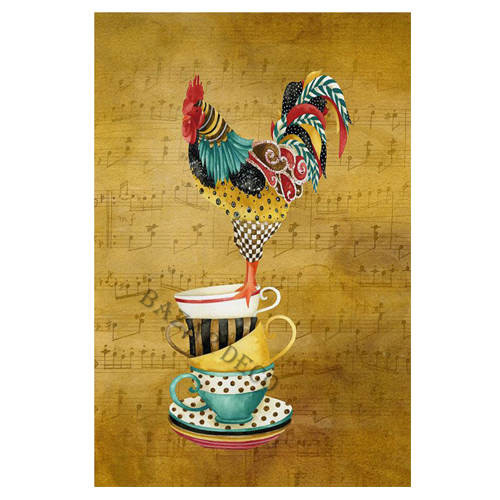 Afiche Gallo tazas
