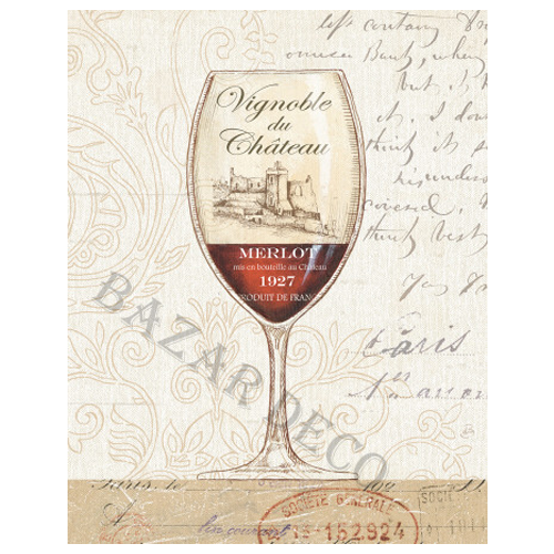 Afiche Vignoble du chateau