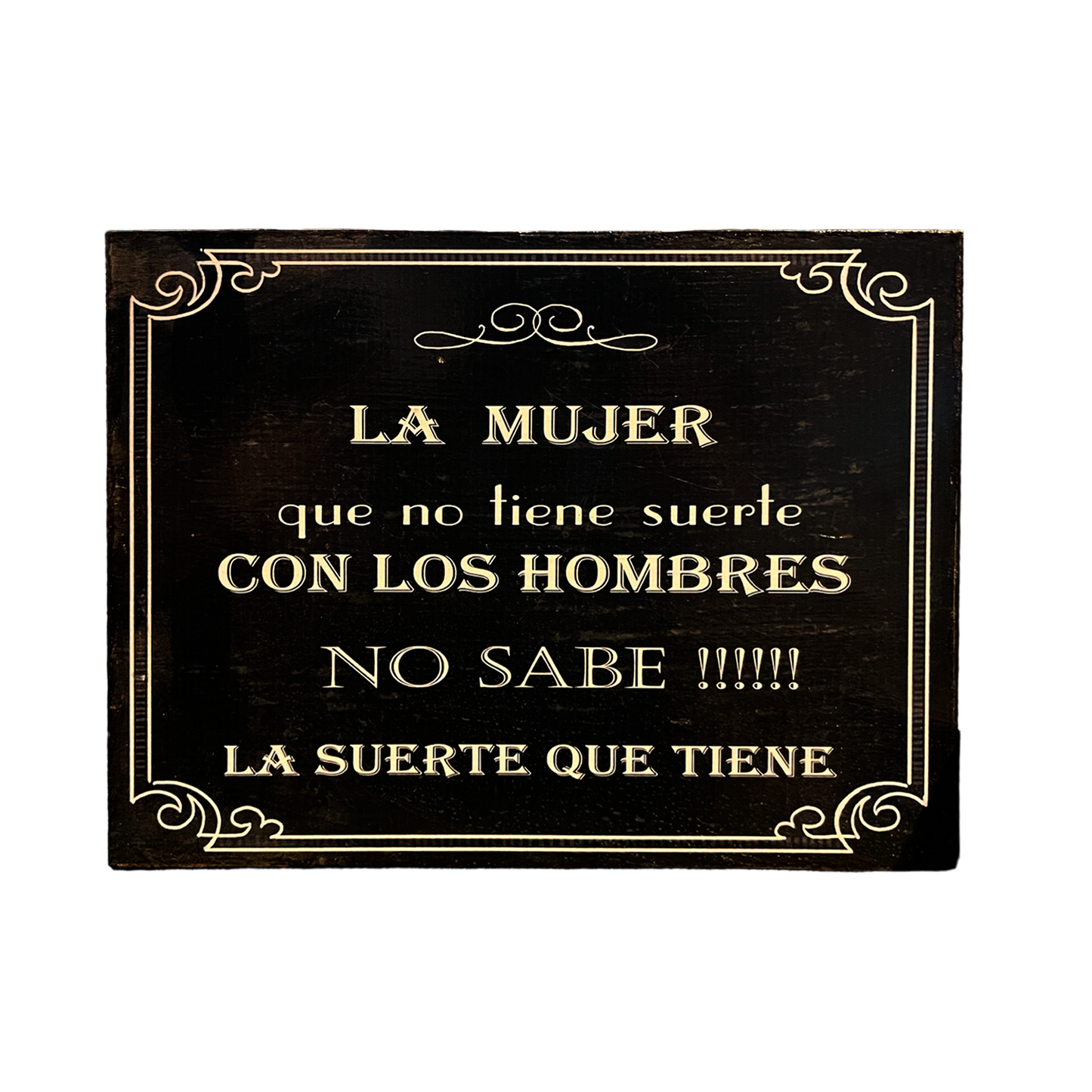 Afiche "La mujer que no tiene suerte con los hombres"
