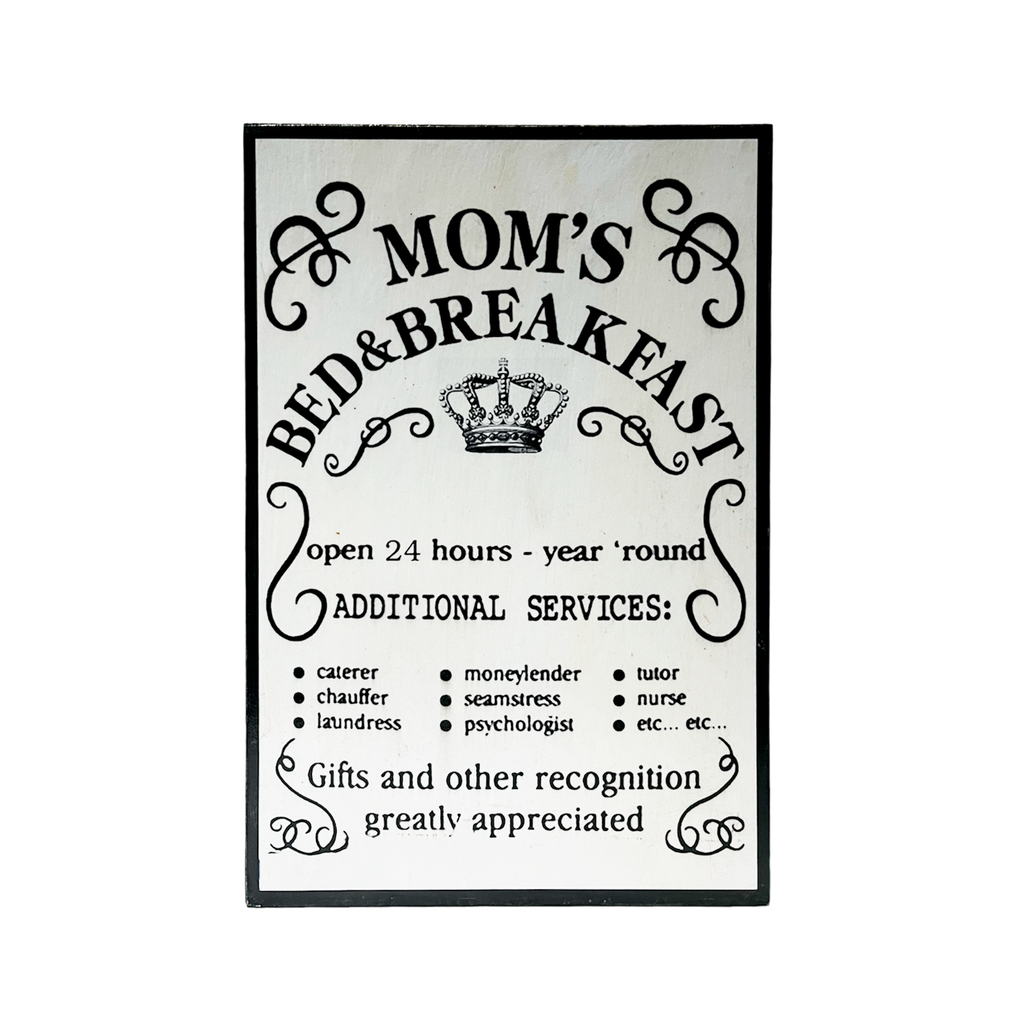 Afiche "Mom's bed & breakfast"