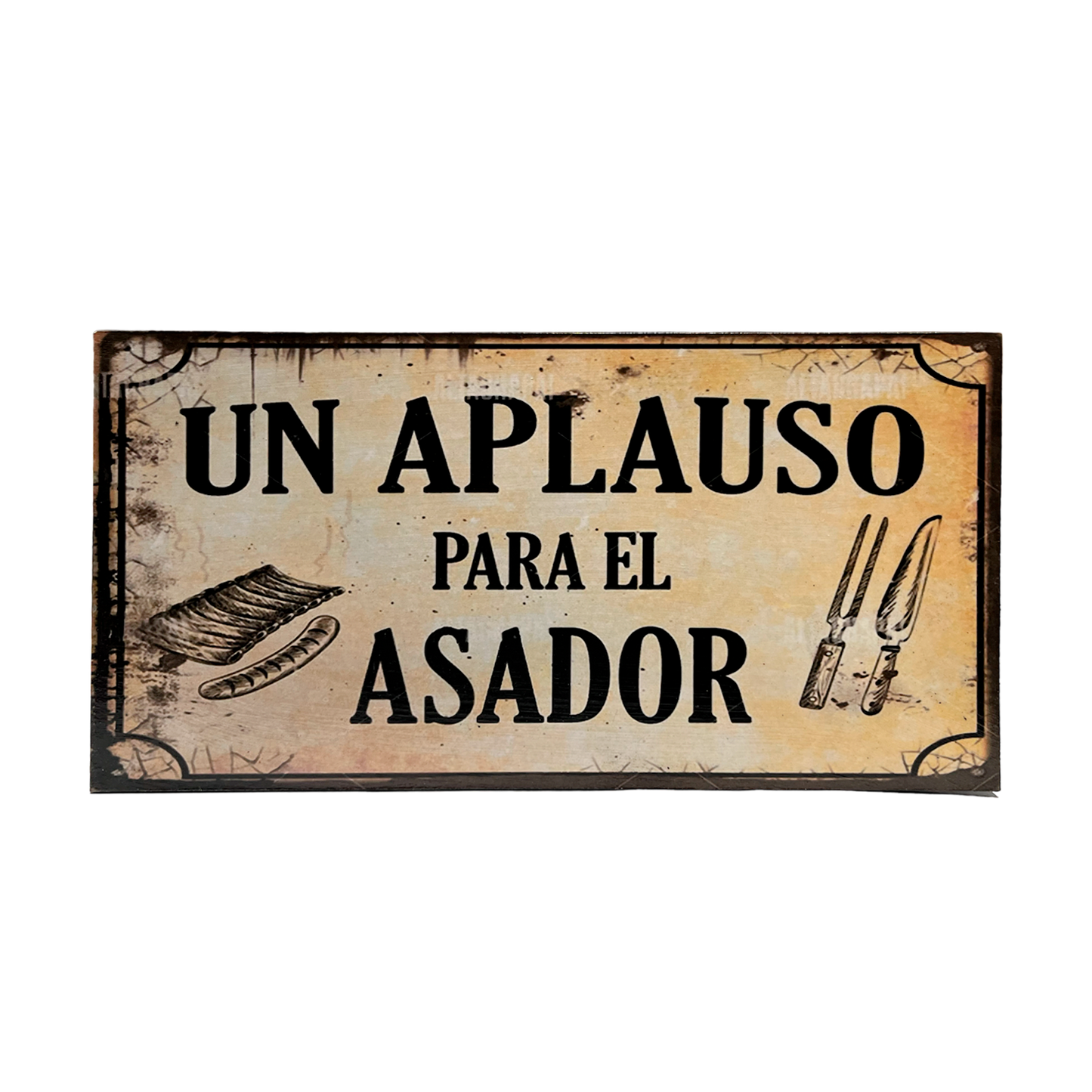 Afiche "Un aplauso para el asador"