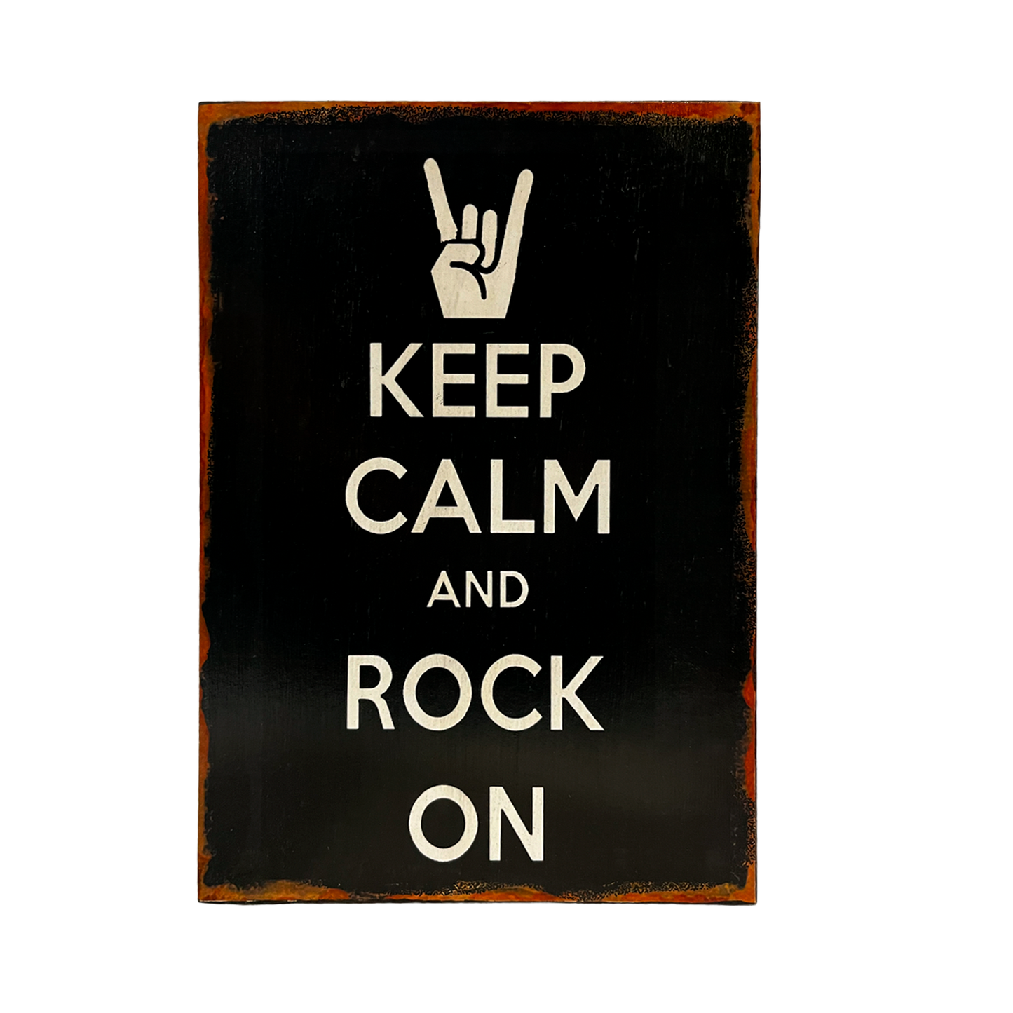 Afiche "Keep calm and rock on"
