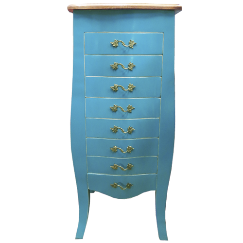 Mueble joyero cajones y cubierta que se abre