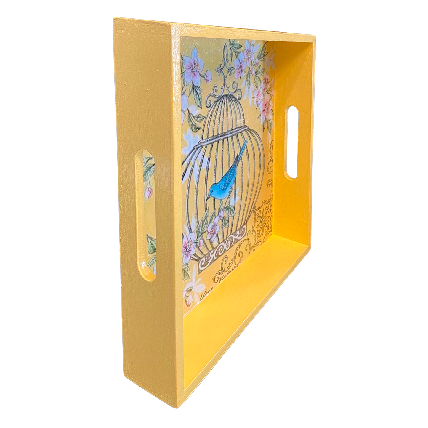 Bandeja Amarilla jaula