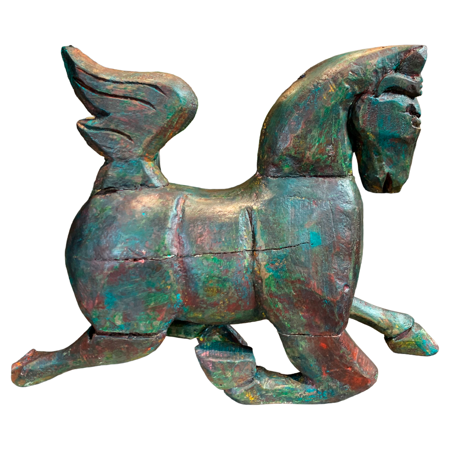 Caballo antiguo tallado