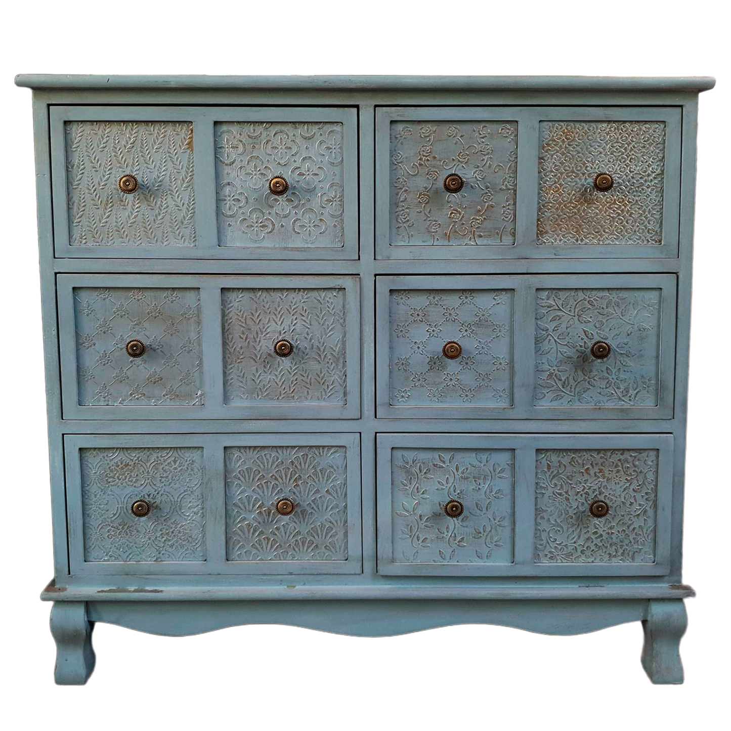 Cajonera turquesa pastel 6c