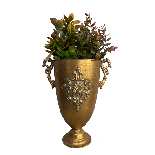 Copón 2 asas dorado mediano II