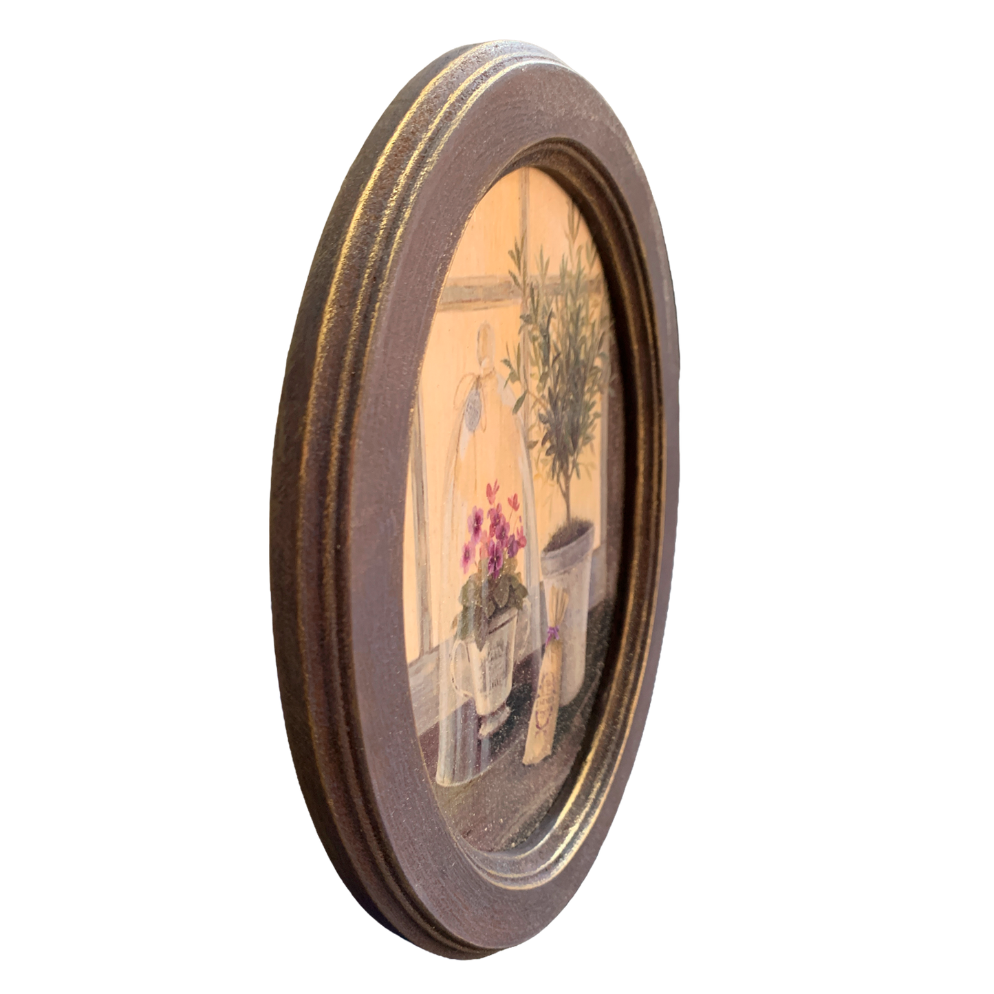 Cuadro ovalado botánico I