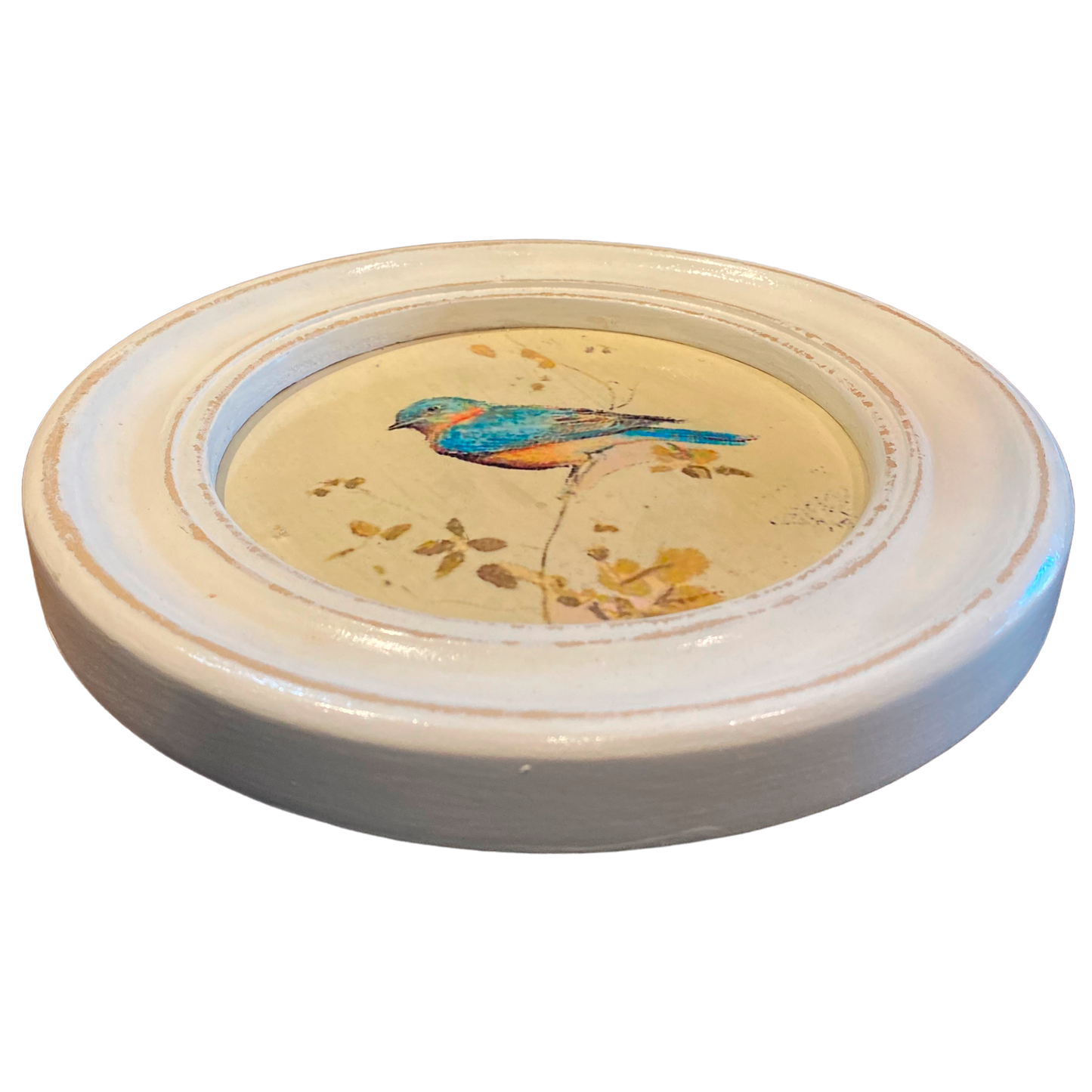 Cuadro redondo pájaro