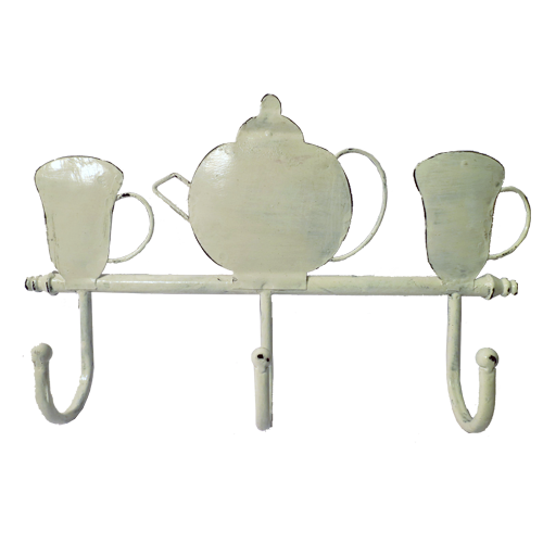 Percha cocina blanco decapado