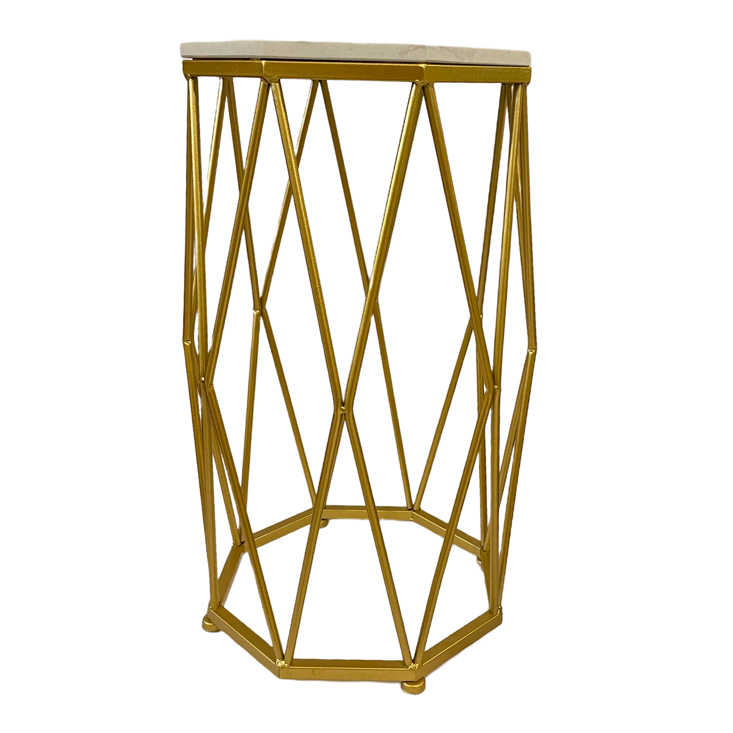 Mesa lateral mármol octogonal chica