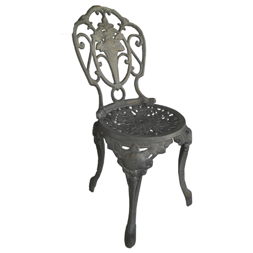 Silla de terraza flores