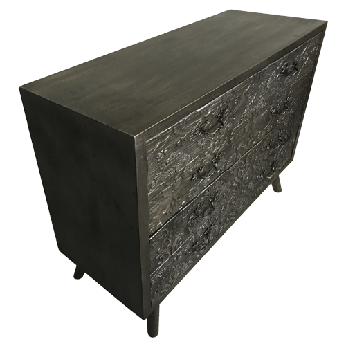 Cómoda 4 cajones relieve