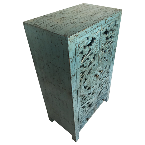 Mueble estilo Marroquí alto turquesa