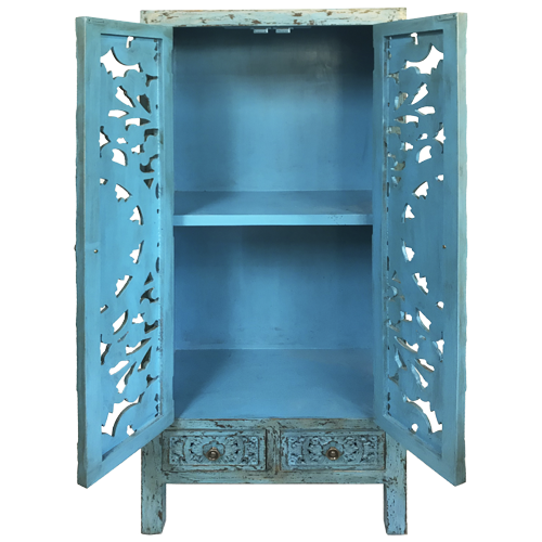 Mueble estilo Marroquí alto turquesa