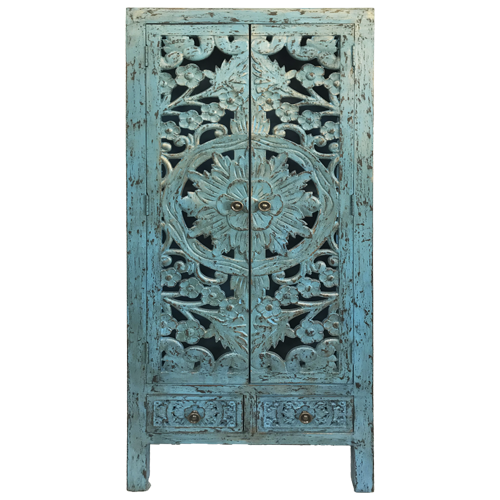 Mueble estilo Marroquí alto turquesa
