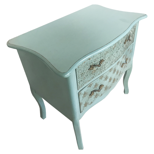 Cómoda 2 cajones relieve