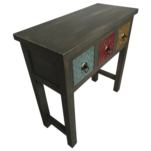 Mueble 3 cajones relieves