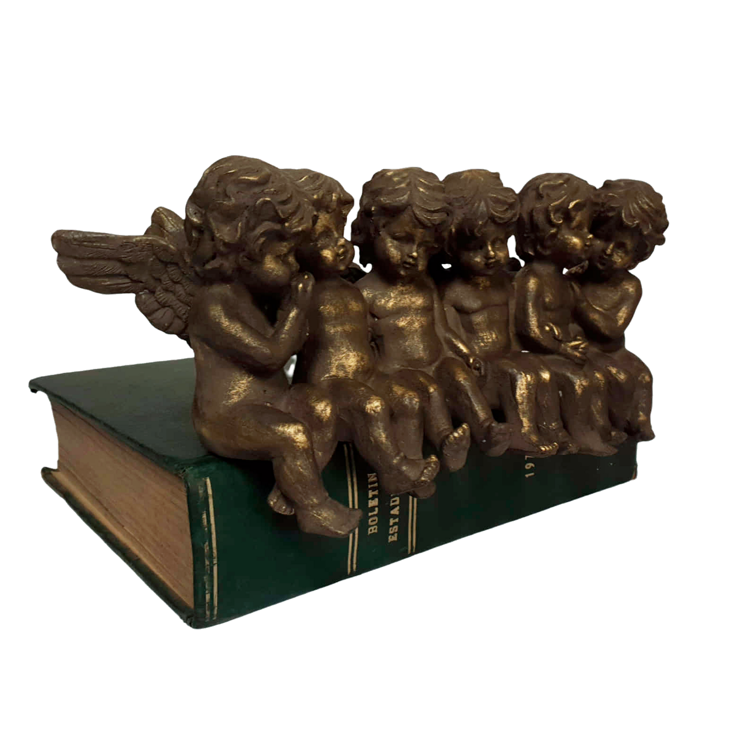 Set 6 ángeles café oro