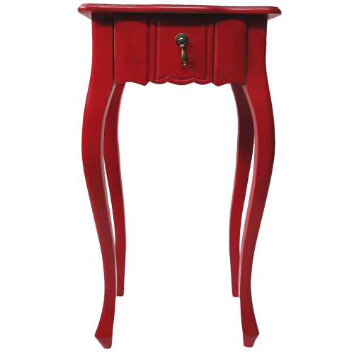 Velador patas largas cubierta madera