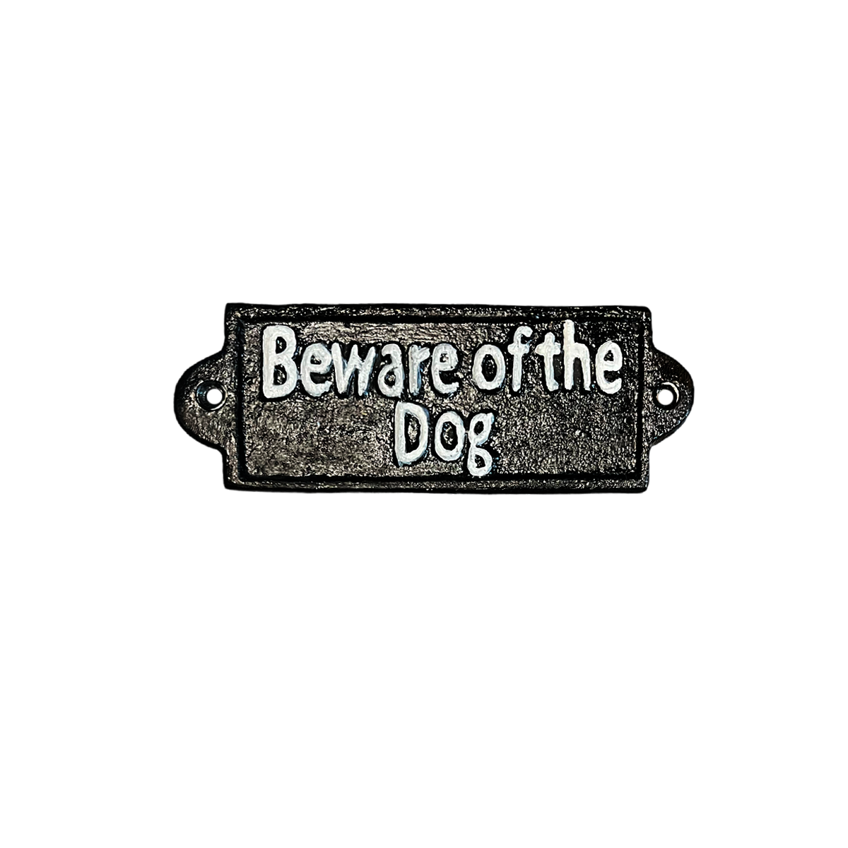 Placa "Beware of the dog"