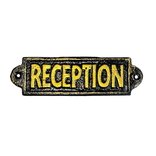 Placa "Reception"