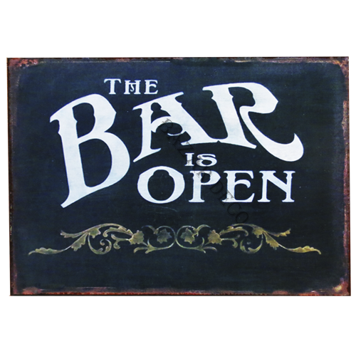 Afiche The bar is open