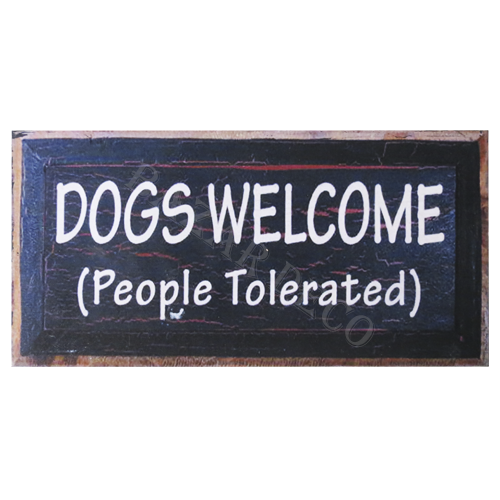 Afiche Dogs welcome