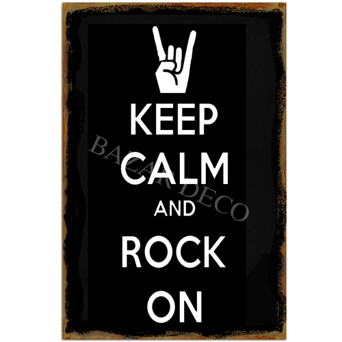 Stay Calm Rocks Afiche