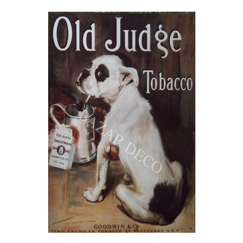 Afiche Old judge tobacco