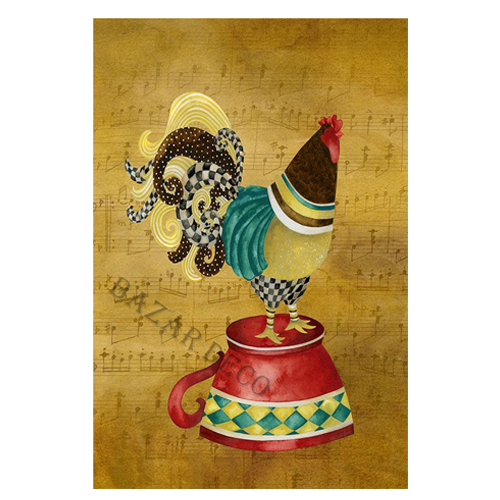 Afiche Gallo taza