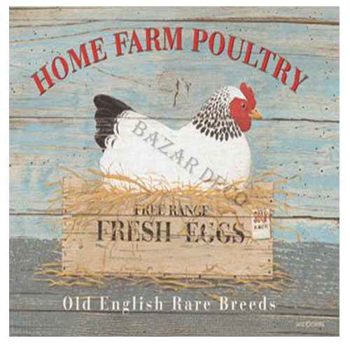 Afiche Home farm poultry