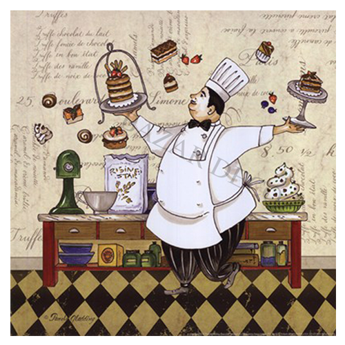 Afiche Chef pasteles