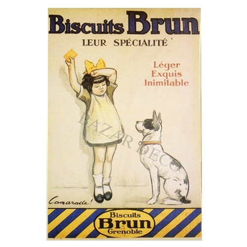 Afiche Biscuits brun