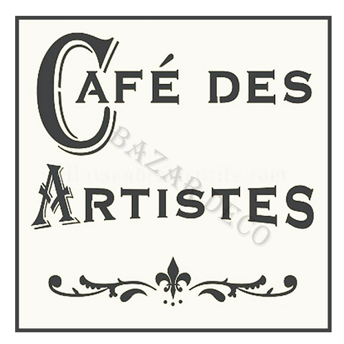 Afiche Café des artistes