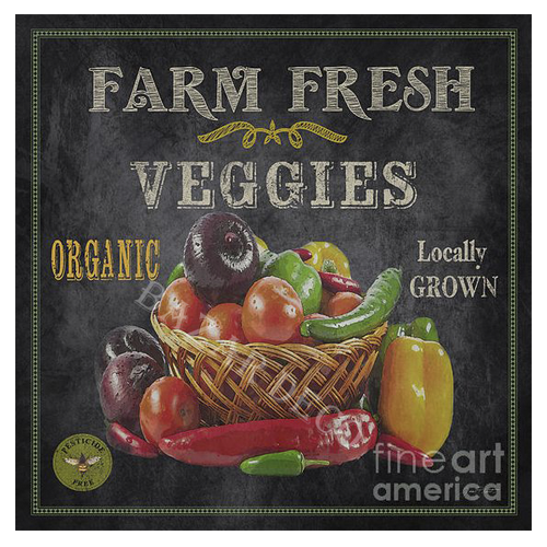 Afiche Farm fresh veggies