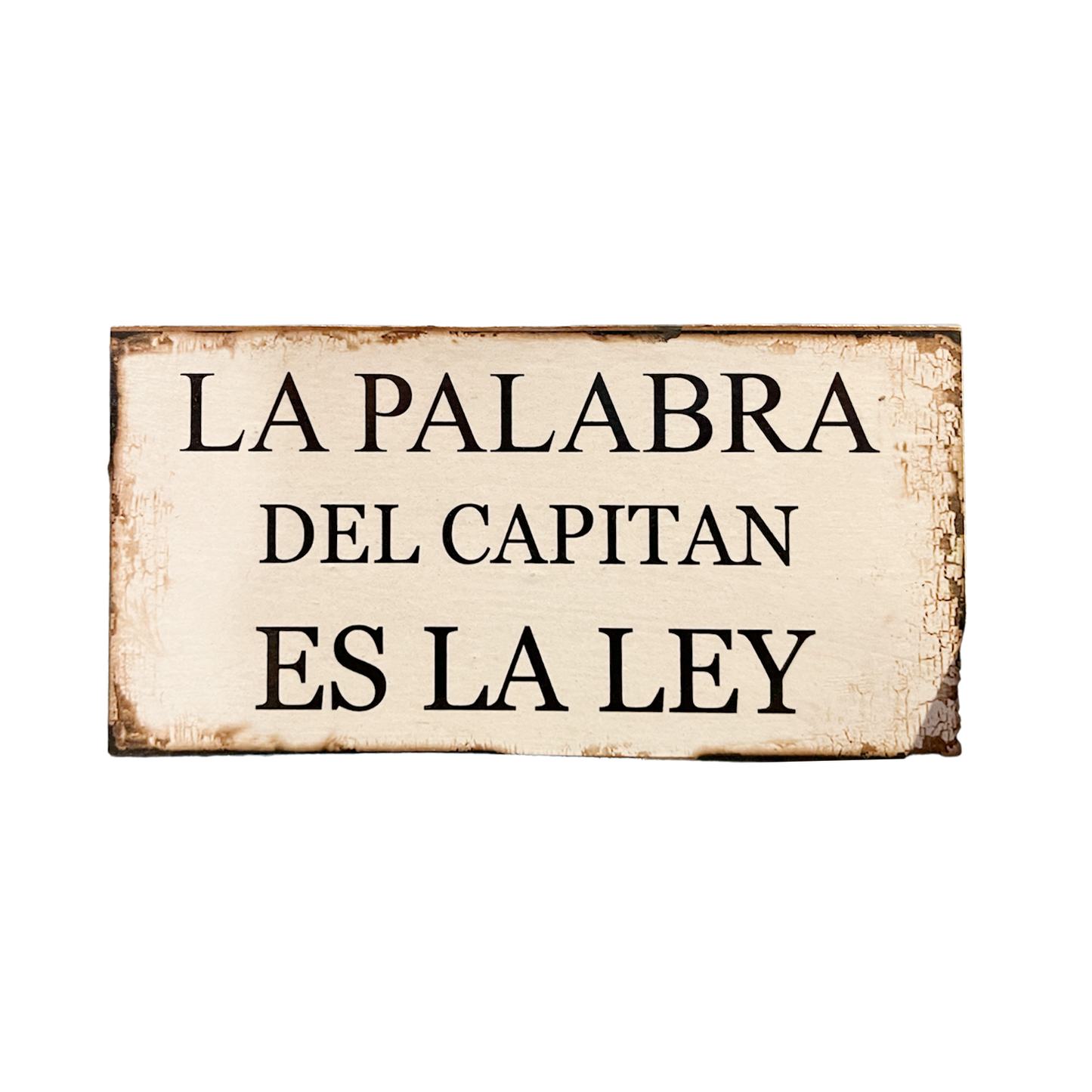 Afiche "La palabra del capitán"