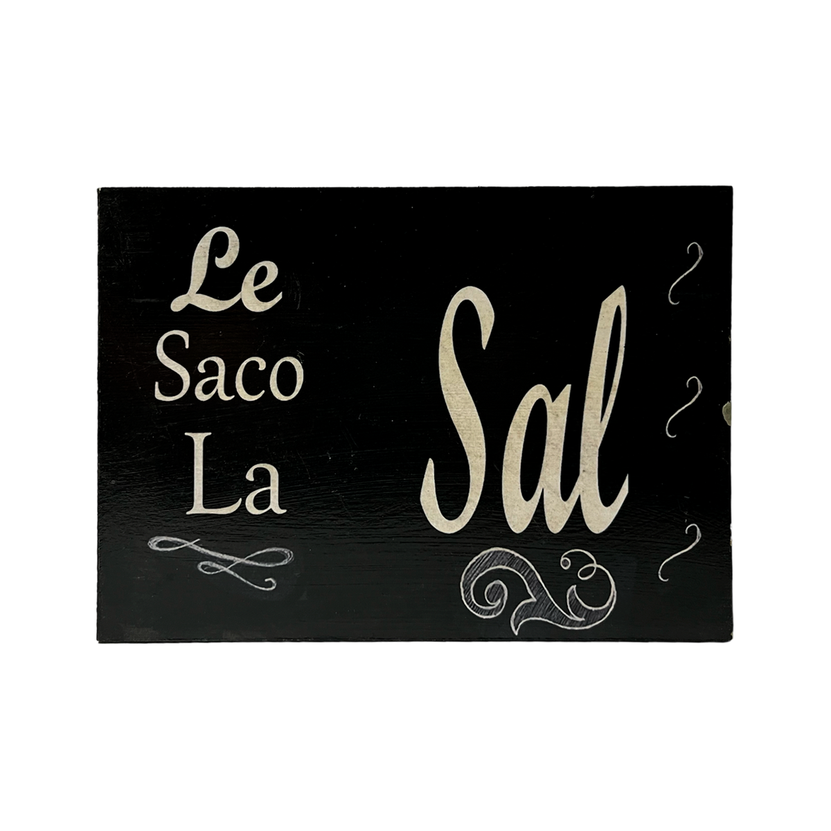 Afiche "Le quito la sal"