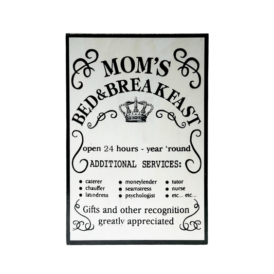 Afiche "Mom's bed & breakfast"