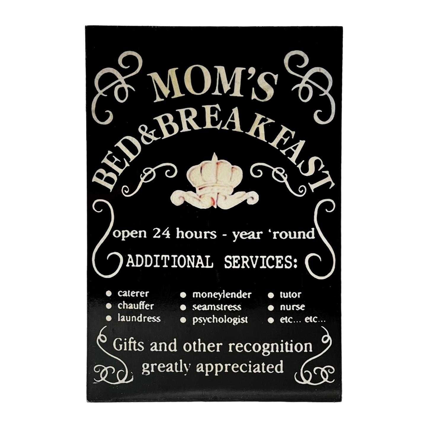 Afiche "Mom's bed & breakfast" ng