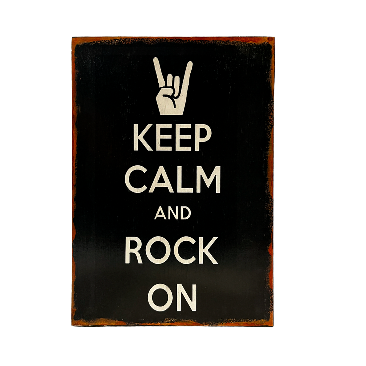 Afiche "Keep calm and rock on"