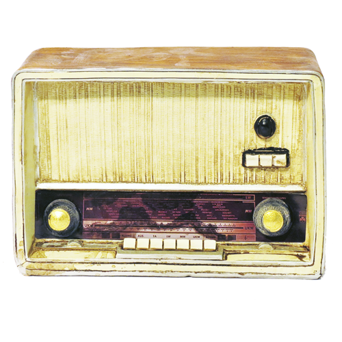 Radio retro decorativa