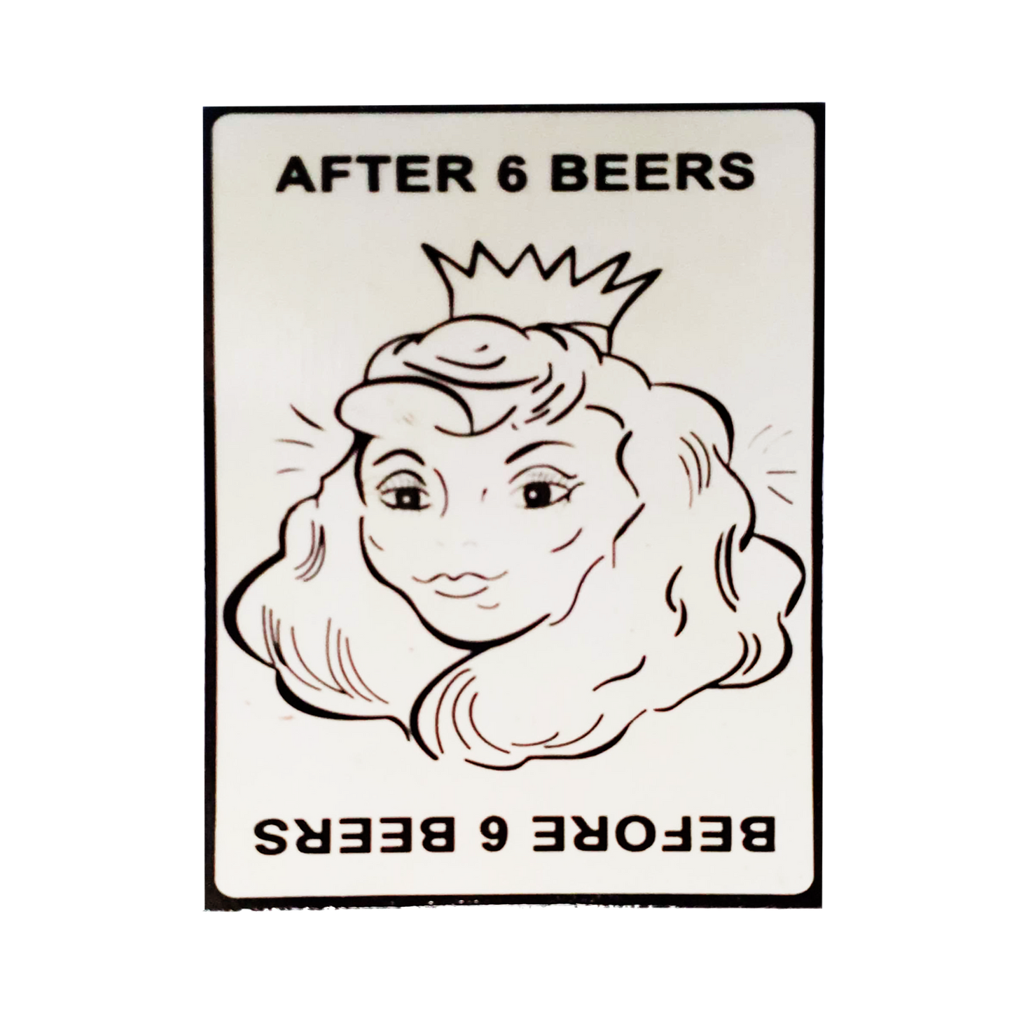 Afiche "Before 6 beers"